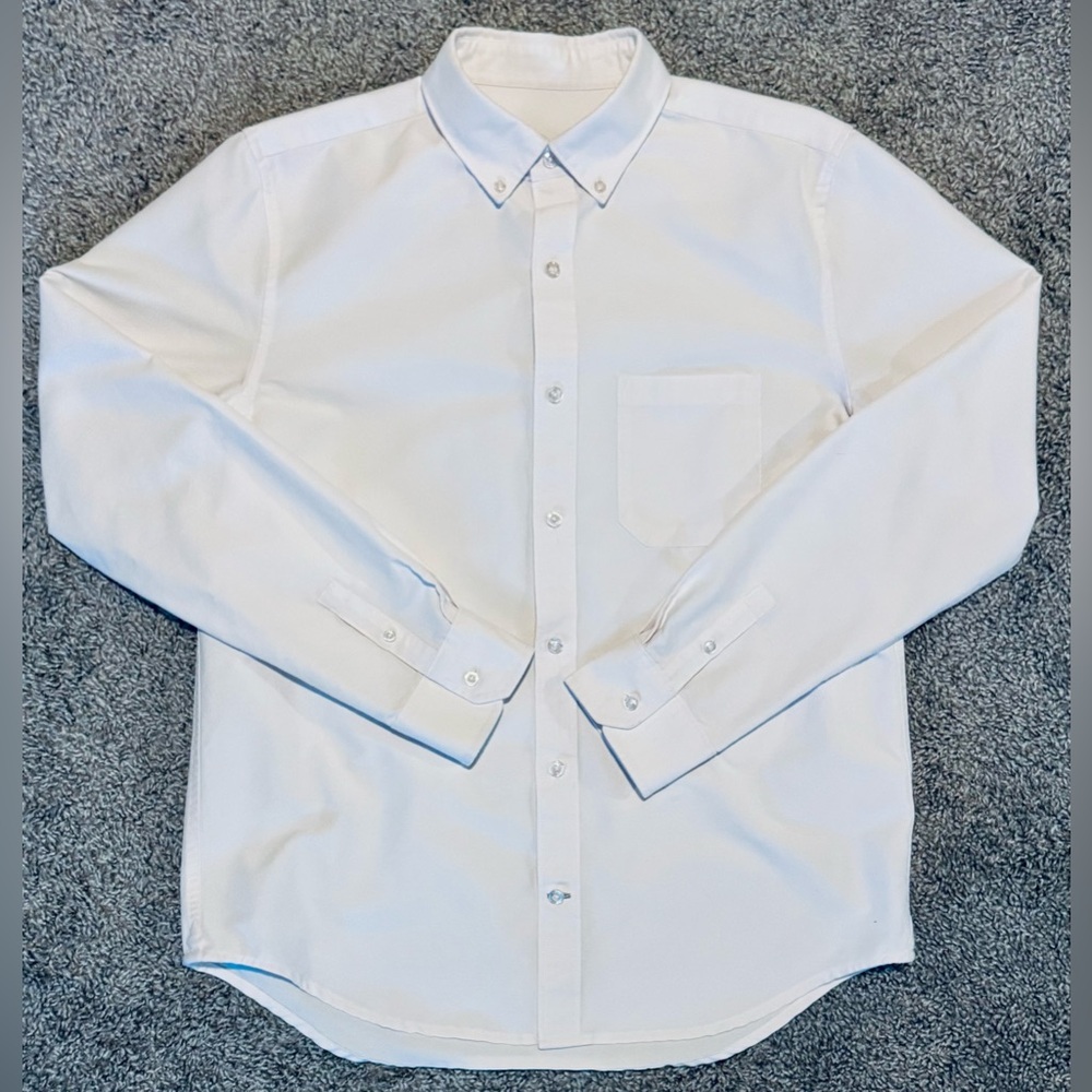 Mack Weldon 37.5 Oxford White Medium Long Sleeve Cotton Blend